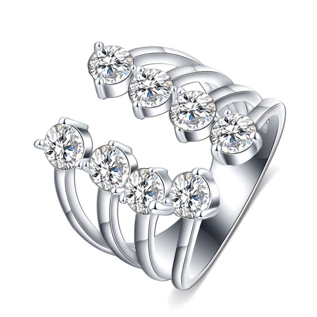 Diamond Cluster Ring